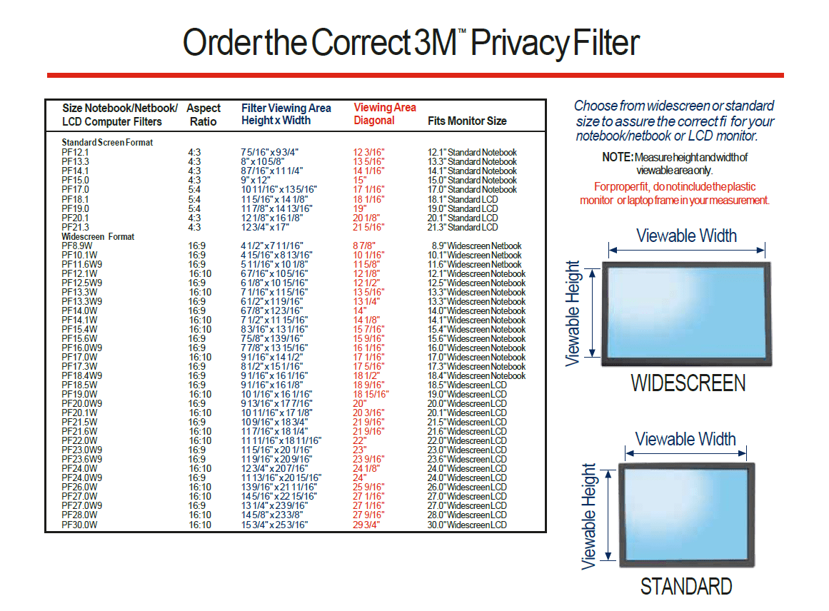 3M Privacy Filters - Computer Security Products