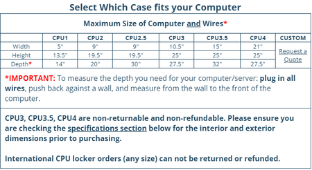 CPU2.5 Computer Locker - Computer Security Products