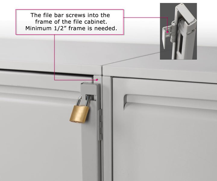 File Cabinet Locking Bars - Computer Security Products